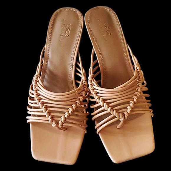 OSOS Design Tan Strappy Sandals - Picture 1 of 5